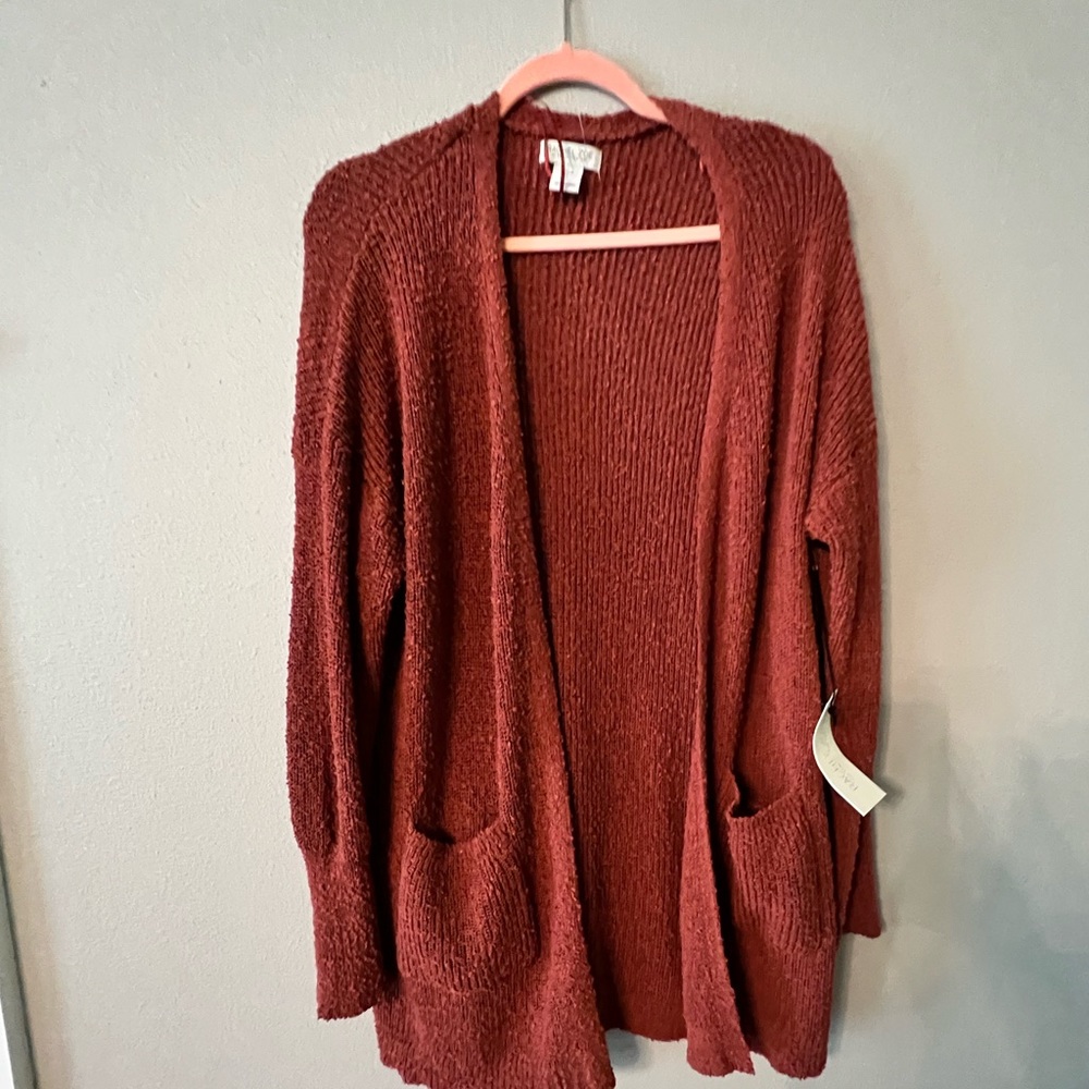 plush cardigan